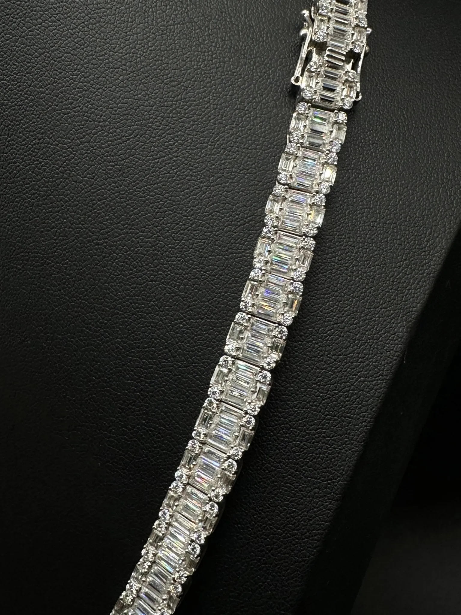 10mm Baguette Moissanite Tennis Chain (V2)