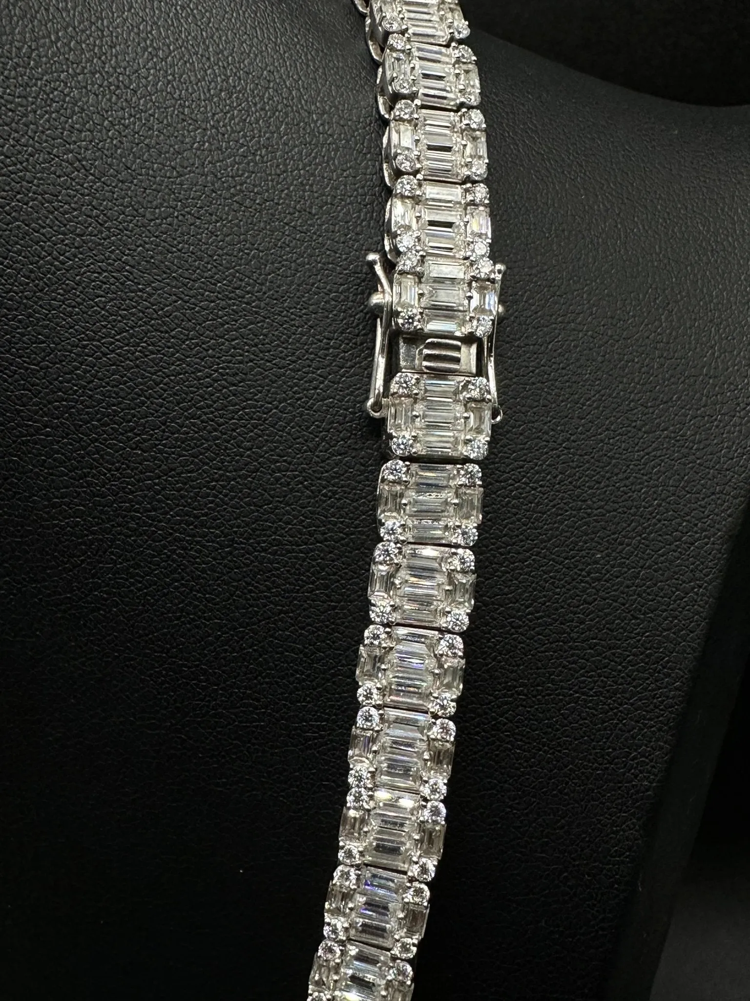 10mm Baguette Moissanite Tennis Chain (V2)