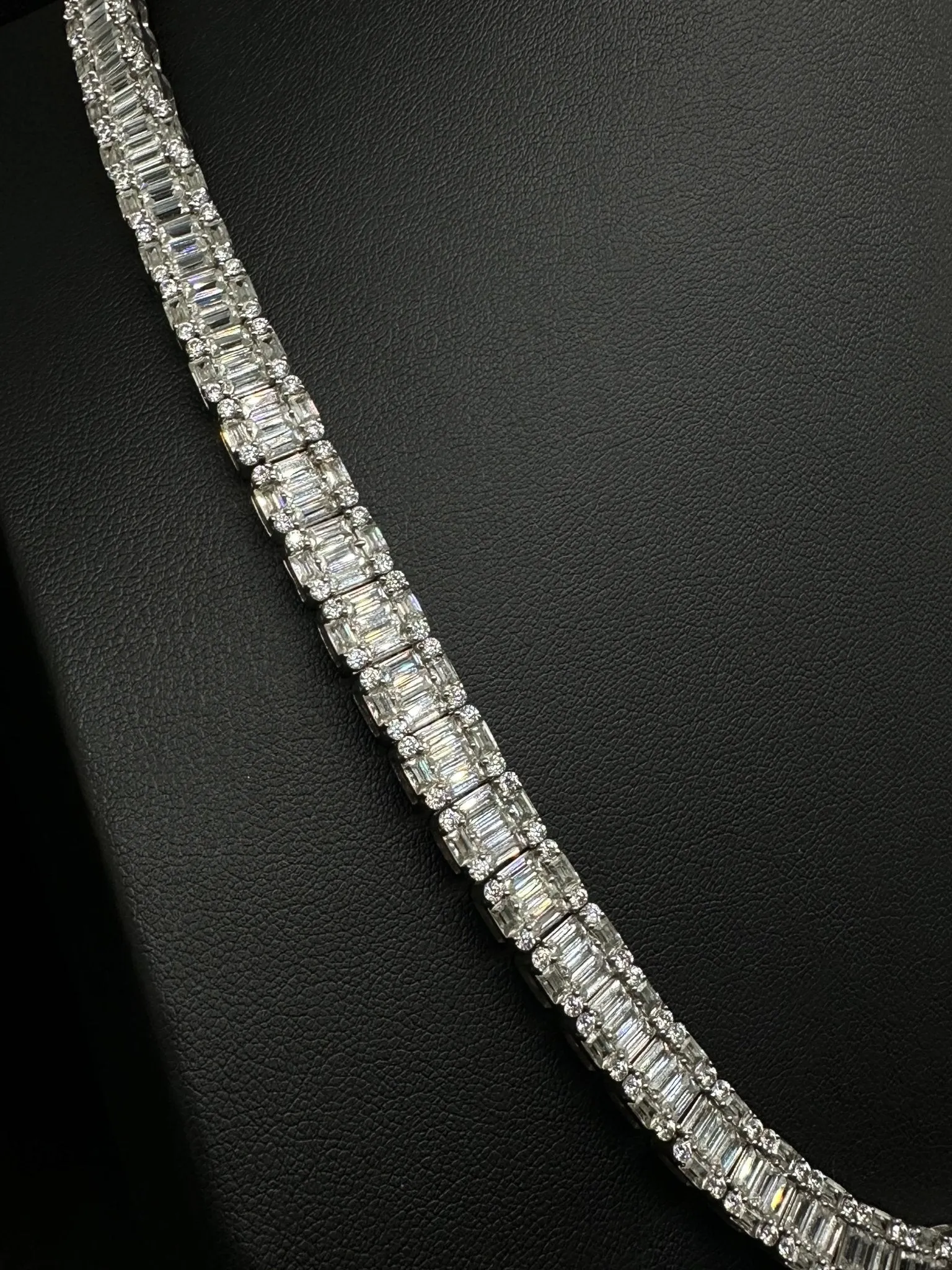 10mm Baguette Moissanite Tennis Chain (V2)
