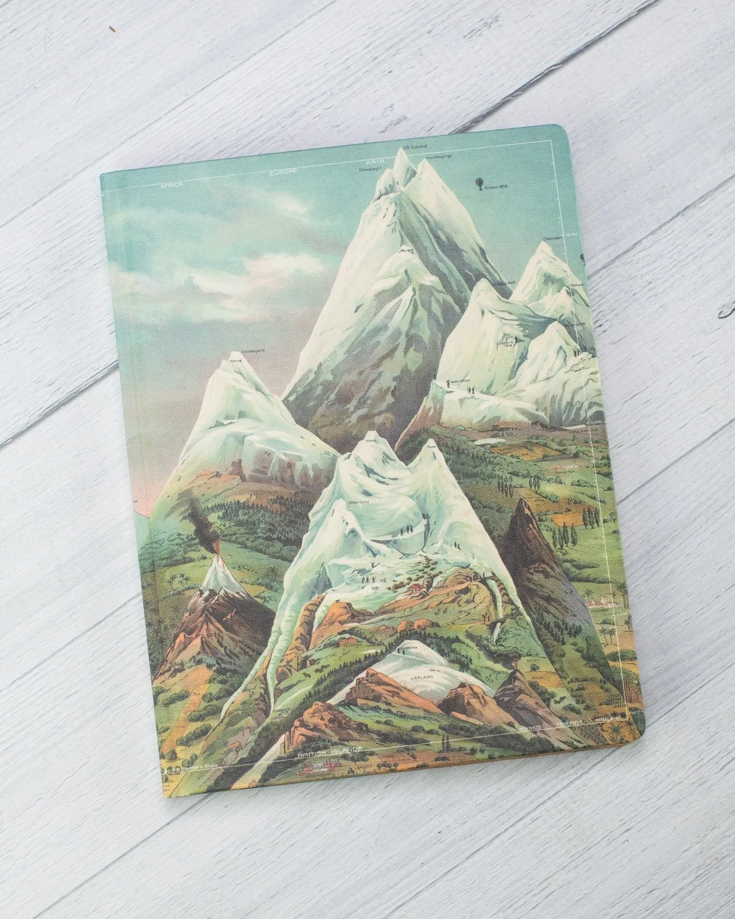 Ascending Regions Hardcover Notebook - Lined/Grid