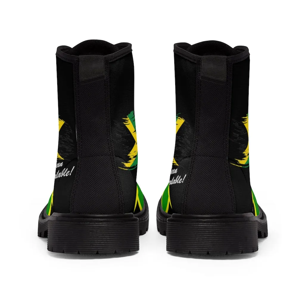 Jamaica Flag Men's Canvas Boots
