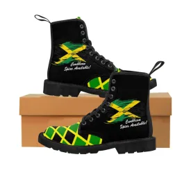 Jamaica Flag Men's Canvas Boots