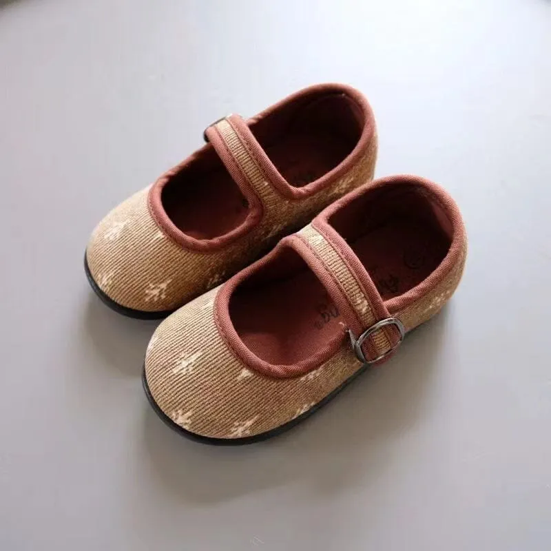 Mary Floral Corduroy Canvas Shoes
