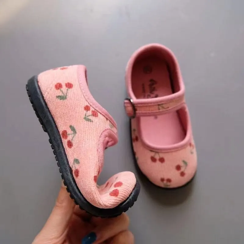 Mary Floral Corduroy Canvas Shoes