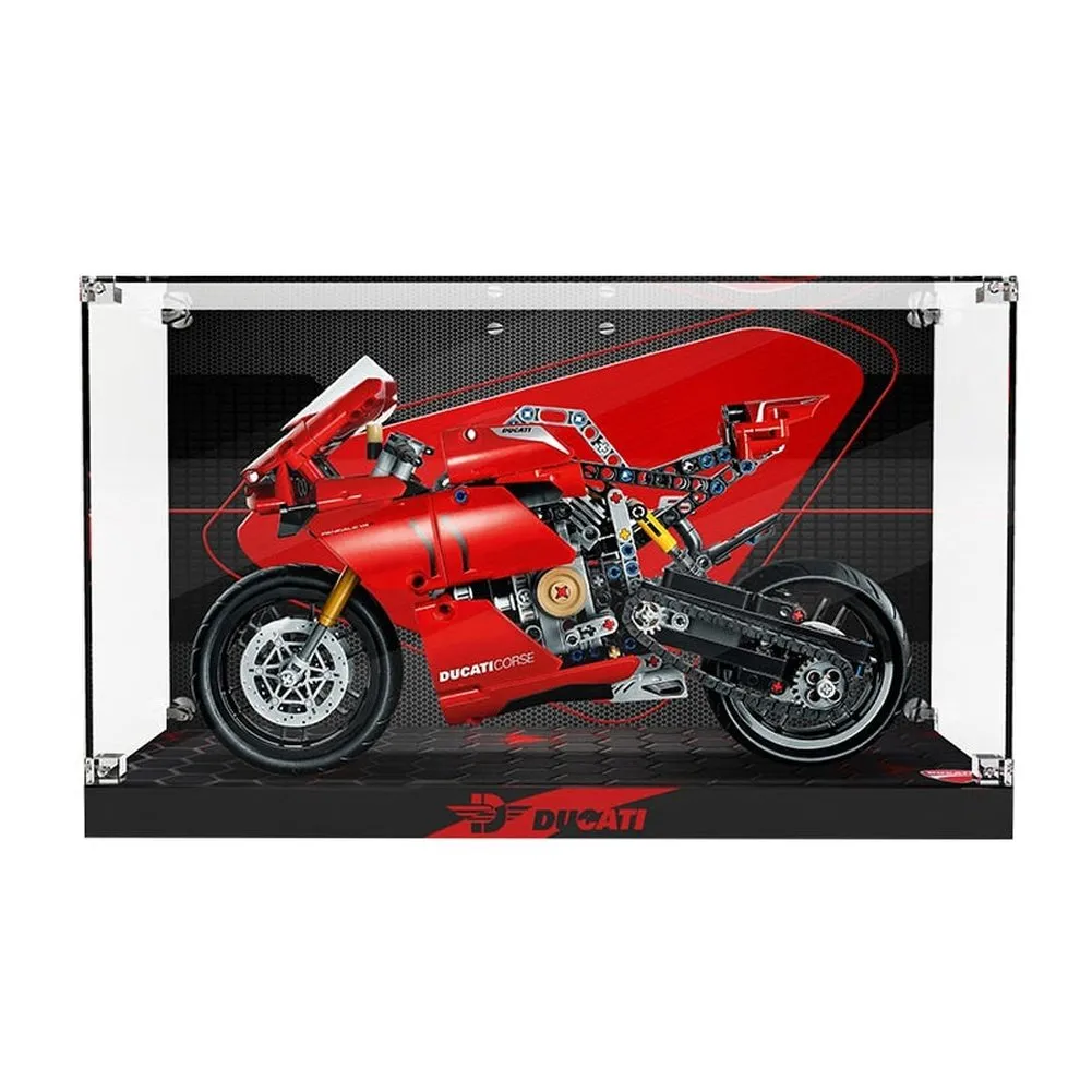 MOC NON  Acrylic Display Case For Tech Ducati Panigale V4R Protection Show Case 42107 Motoycle Building Kit( Set not Included