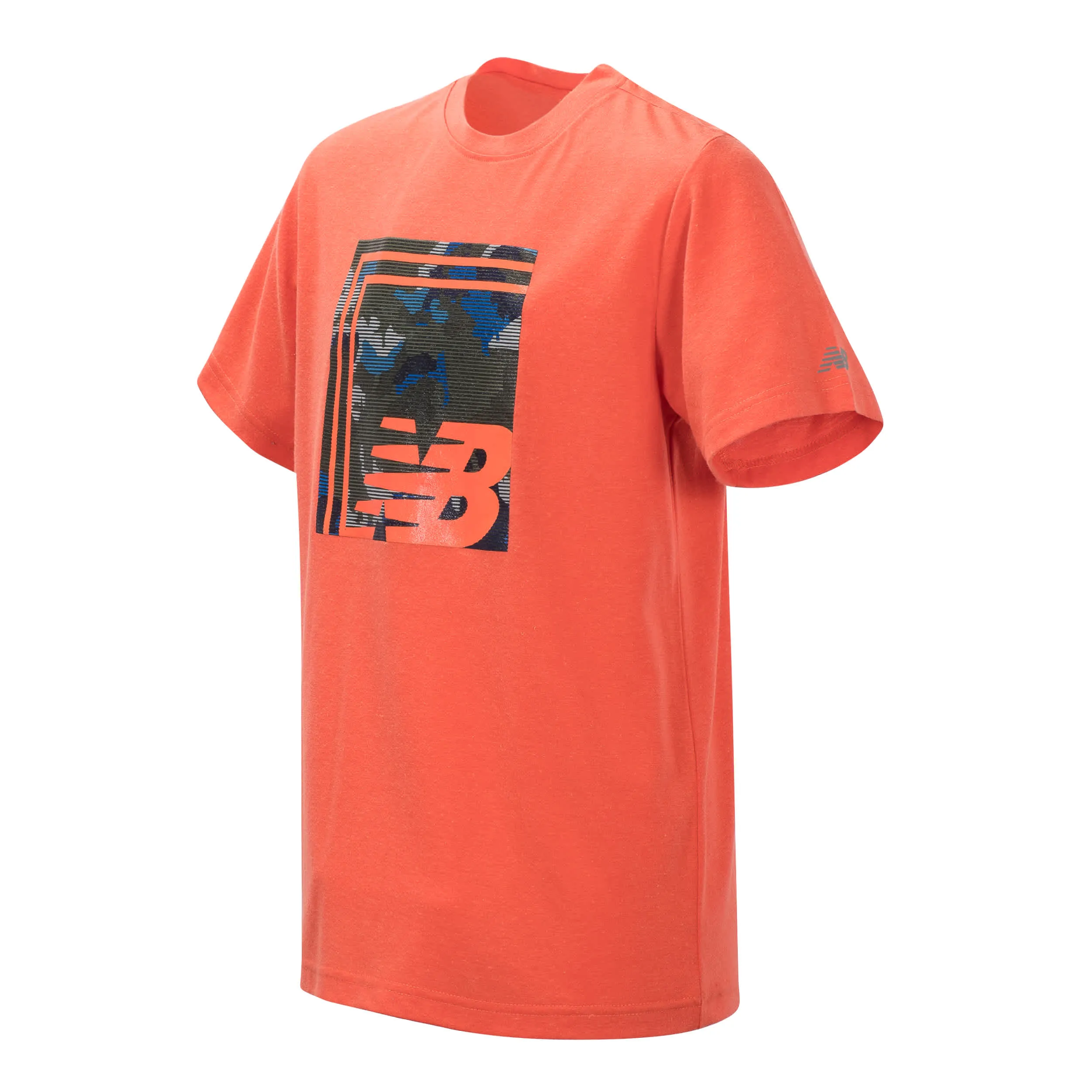New Balance Boys Coral Glow Short Sleeve Graphic Tee