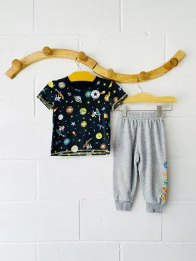 Outer Space Tee   Sweatpants, 24 months