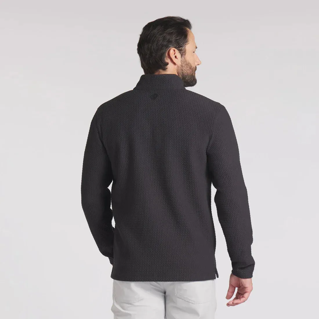Puma Mens Boulder Black Golf 1/4 Zip