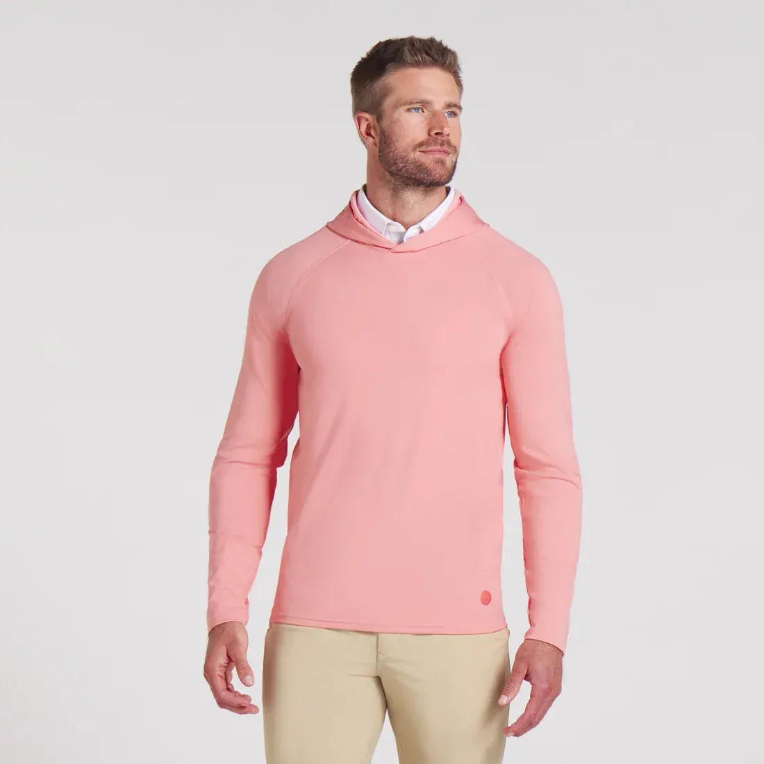 Puma Mens Cloudspun Tech Pink Fruit Golf Hoodie