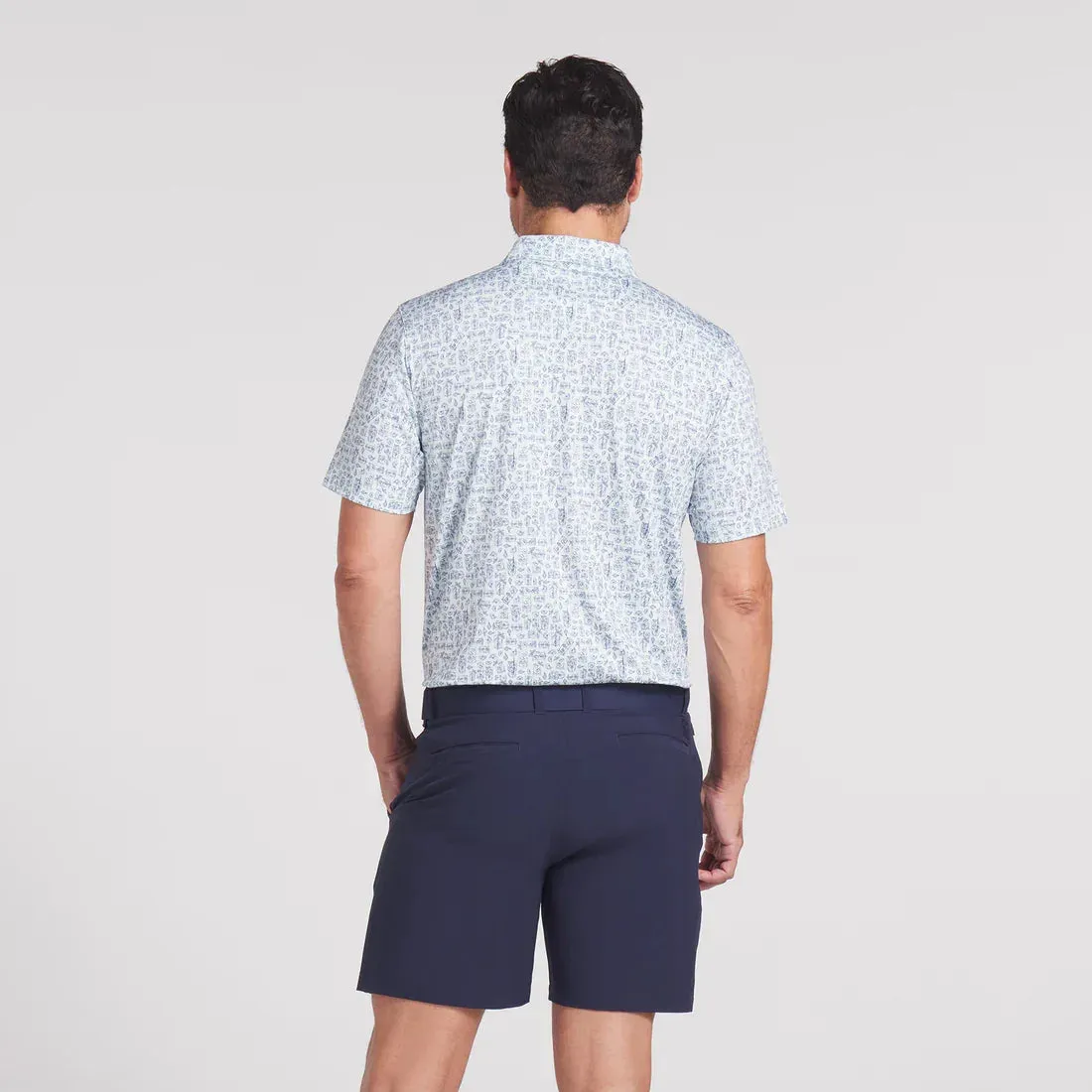 Puma Mens Peaceful Blue Puma X AP Sketch Polo
