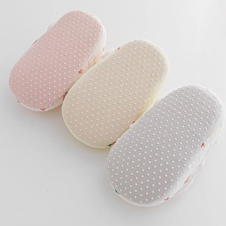 Strawberry Ruffles First Walker Shoes