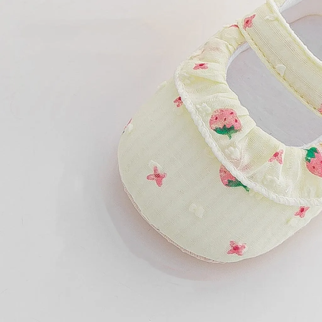 Strawberry Ruffles First Walker Shoes